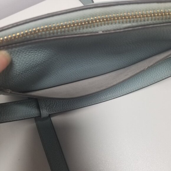 Kate Spade Agean Women's Small Crossbody Teal Pebble Leather Purse - Picture 10 of 13